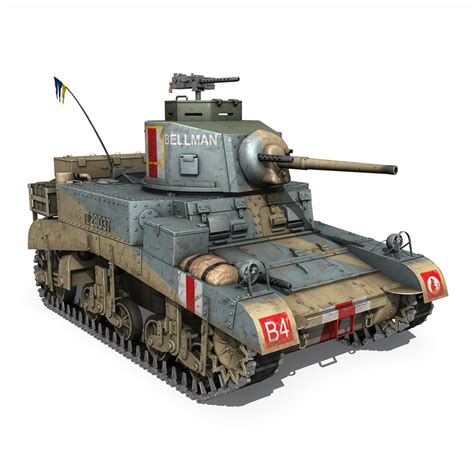 3d Model British - M3 Light Tank