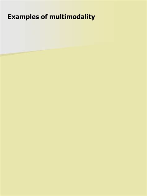 Image result for Multimodality Examples