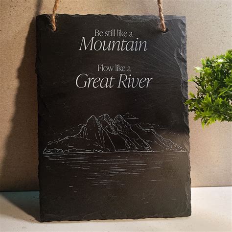 Zen Hanging Slate: Flow – Motivational Gifts