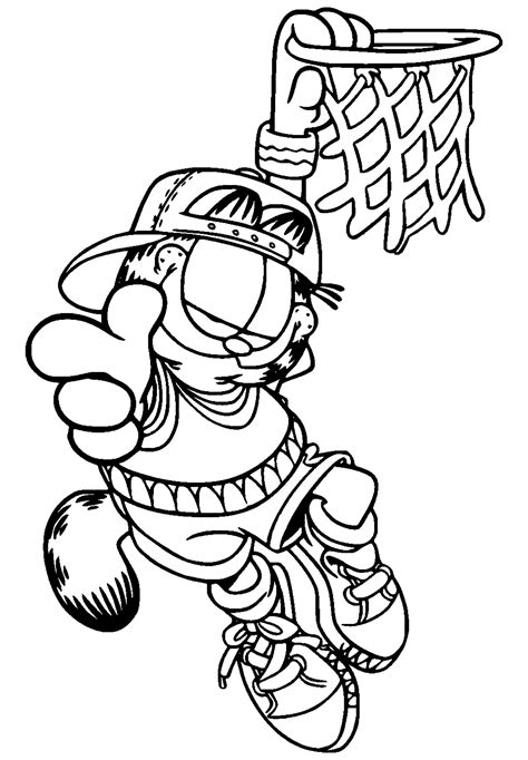 Garfield Printable Coloring Pages - Printable Templates
