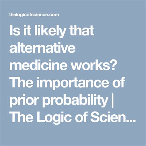 alternative medicine works