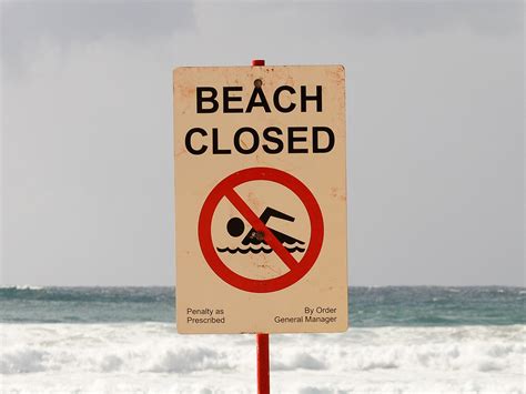 Closed Beach Dozens Of Beaches Closed In Massachusetts Due To Heavy