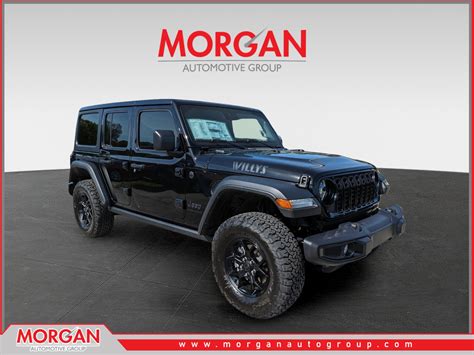 New 2024 Jeep Wrangler Willys 4D Sport Utility in #W236114 | Morgan Auto Group