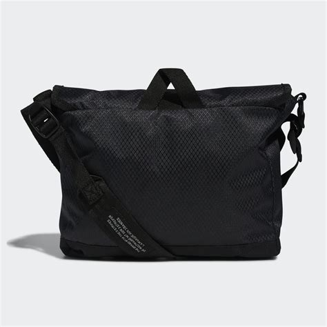 adidas Utility Crossbody Messenger Bag - Black | EW8665