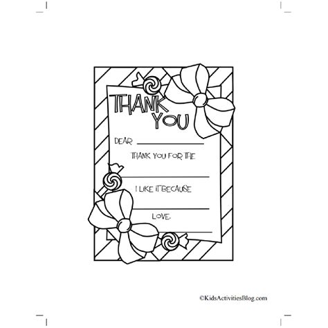 Thank You Printable Cards For Kids - Printable Free Templates