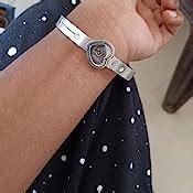 Buy University Trendz Heart Lock and Key Stainless Steel Bracelet ...