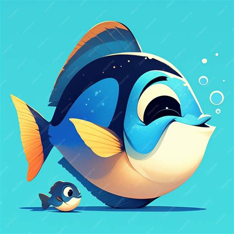 Premium Vector | Cleaner Wrasse Cleaning a Larger Fish