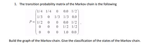 Image result for Transition Probability Matrix Markov Chain