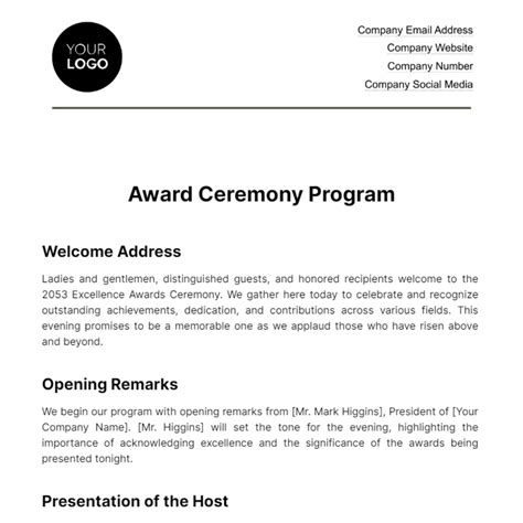 Image result for Program Ceremony Sample