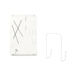 Ikea SKÅDIS Pegboard combination, white, 36x56 cm (14 ¼x22) with SKÅDIS ...