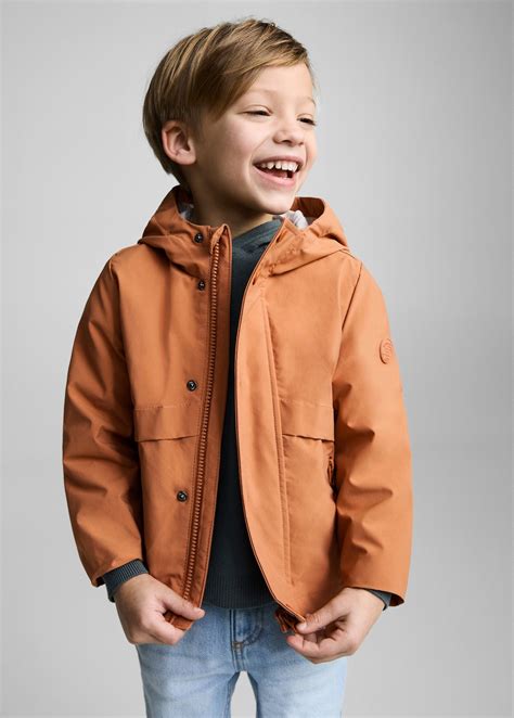 Hooded water-repellent parka - Kids | MANGO USA