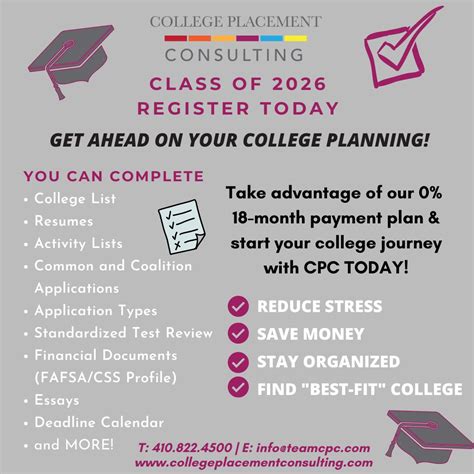 Class of 2026 students & parents!! Now is the time to start planning ...