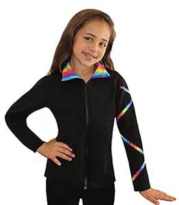 Ice Fire Figure Skating Criss Cross Jacket - Spectrum Gold : Amazon.in ...