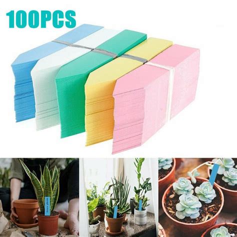 100Pcs Garden Plant Labels Plant Accessories Flower Pots Plastic Plant Tags Nursery Markers ...