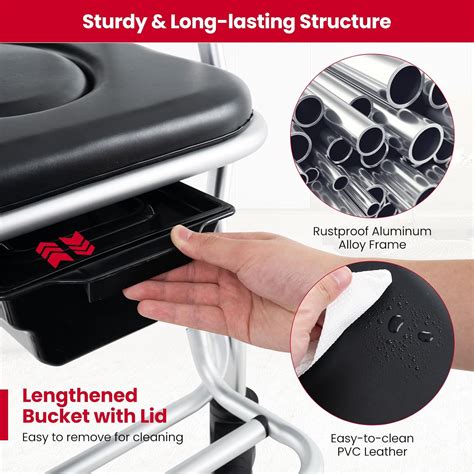 Goplus 4 in 1 Shower Commode Wheelchair, 330lbs India | Ubuy