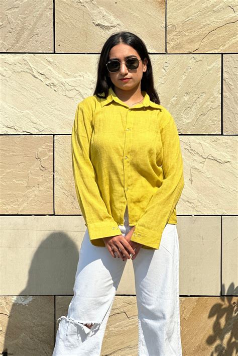 Lime Green Linen Shirt – Interweave