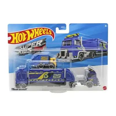 Hot Wheels Super Rigs Trash Basher Truck & Car | GamesBaba