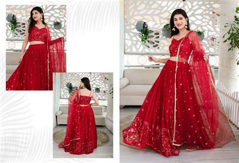 Zeel Vol 21 Georgette With Embroidery Work Lehenga Choli Collection