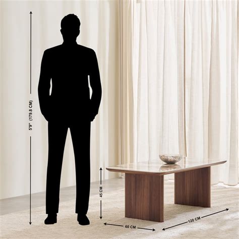 Buy Regent Ceramic Top Coffee Table - Beige from Home Centre at just ...