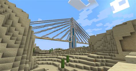 Image result for Cable Bridge Minecraft