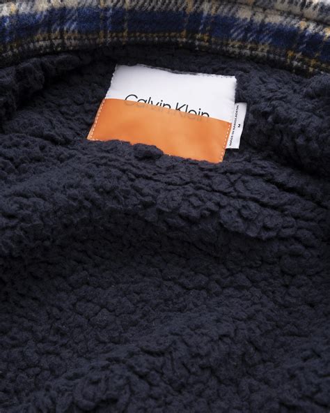 Heron Preston x Calvin Klein – Mens Plaid Jacket Blue Plaid ...