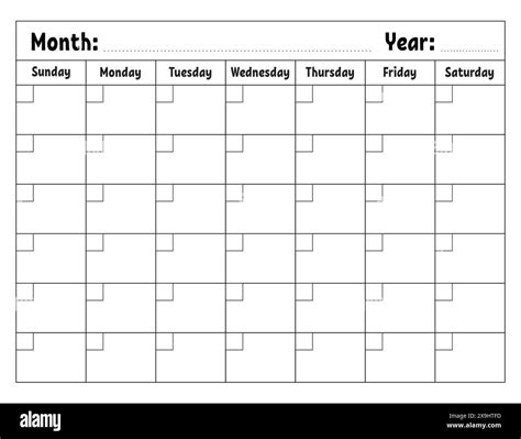 Printable 30 Day Calendar