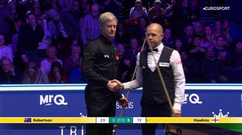 The Masters | Robertson slaagt er ook tegen Hawkins niet in om af te rekenen met vormcrisis ...
