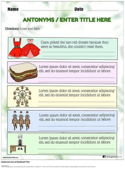 Free Printable Worksheets On Synonyms And Antonyms