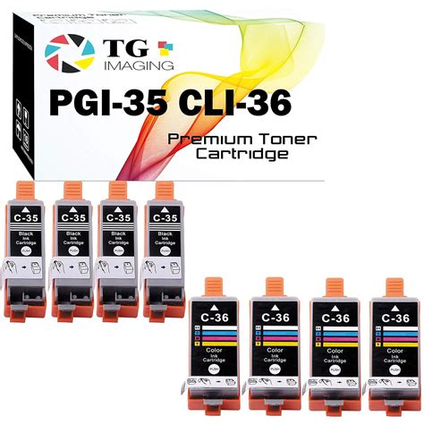 TG Imaging Compatible PGI35 CLI36 Ink Cartridge Replacement for Canon ...