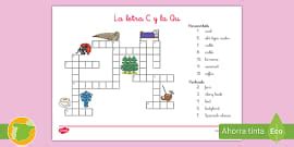 Crucigrama: En casa (teacher made) - Twinkl