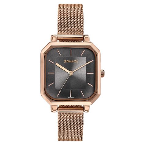 Buy Online Sonata Modern Edit Quartz Analog Grey Dial Stainless Steel ...