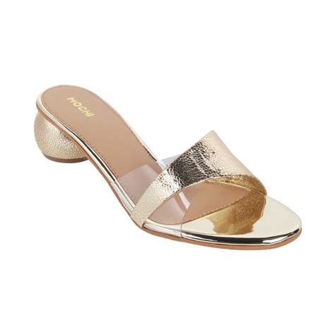 Buy Mochi Women Gold Party Slip Ons Online | SKU: 40-179-15-36 – Mochi ...