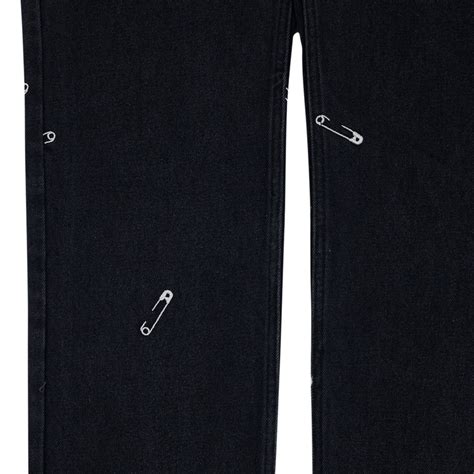 SAFETY PIN 5 POCKET DENIM (Black) – Capsul