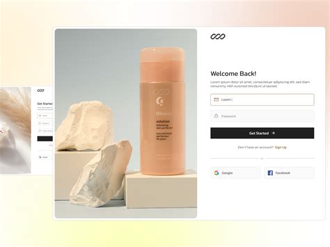 Login Signup Page (Skincare E-commerce) by Ahmed Bin Aslam on Dribbble