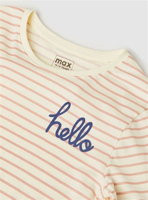 Buy Girls Striped T-shirt Online at just Rs. 299.0 - 1000015765914 ...