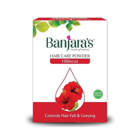 Banjara's Hibiscus Flower Powder for Hair | 100% Natural & Herbal ...