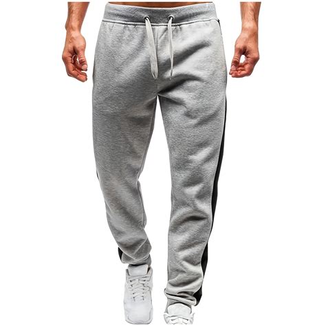yillto Men's Big and Tall Sweatpants High Waist Drawstring Jogger Pants ...