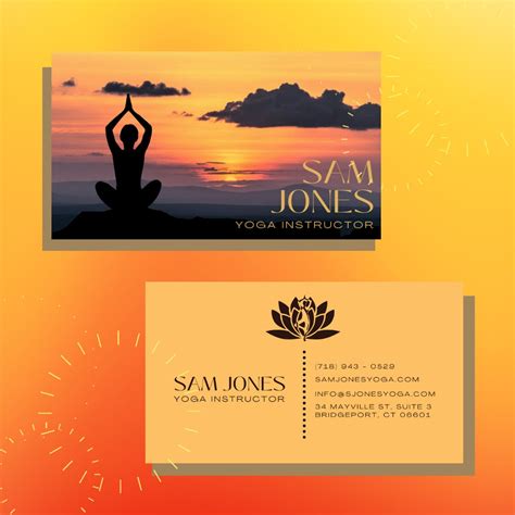 Buy Editable Personal Trainer Business Card, Gym Business Card, Yoga ...