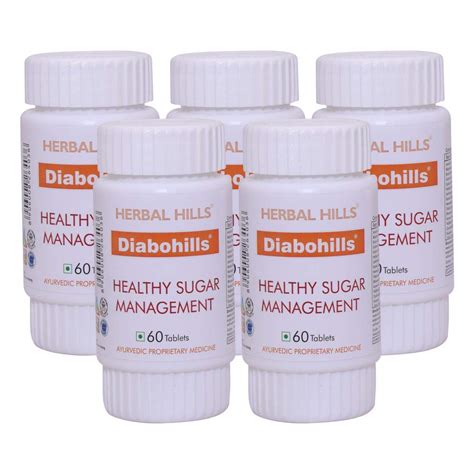 Buy Herbal Hills Diabohills Tablets (60 Tablets (Pack of 5)) Online at ...