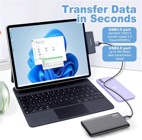 Buy Surface Pro 8 Docking Station with 4K HDMI Adapter/USB C(Data)/USB ...