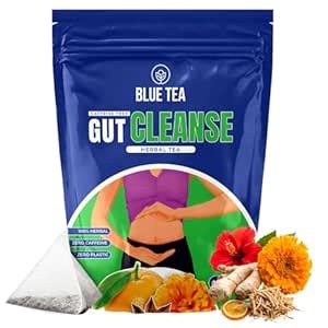 BLUE TEA - Gut Cleanse - 30 Tea Bags - Plant Based | Eases Bloating ...