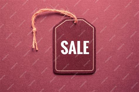 Premium Photo | Red price tag with sale sign on the red background, red ...