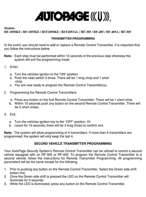 Image result for How to Program AutoPage Remote