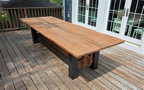 Large outdoor dining table — WoodZest