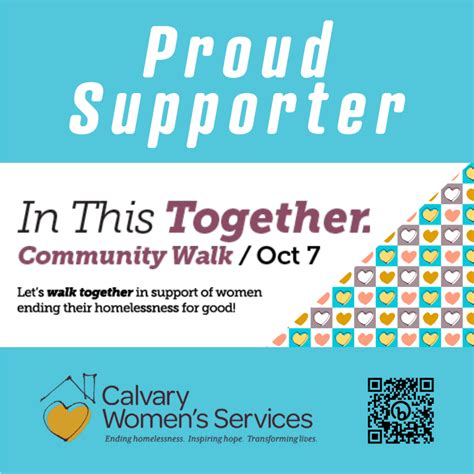 In This Together Community Walk FAQs - Calvary Women's Services