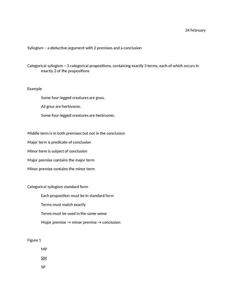 Syllogism - A Deductive Argument with 2 Premises and a Conclusion | PHIL 110 | Study notes ...