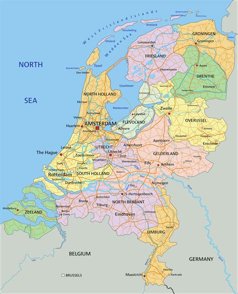 Netherlands Map - Guide of the World