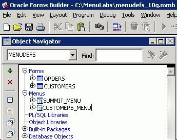 Image result for Oracle Forms Menu Design