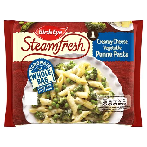 Birds Eye Steamfresh Creamy Cheese Vegetable Penne Pasta 350g | Tinned ...