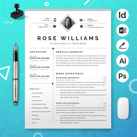 Image result for CurriculumVitae Template InDesign